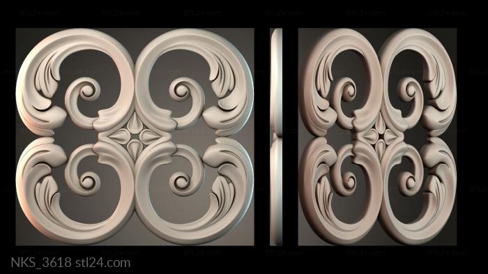 Symmetrycal onlays (NKS_3618) 3D models for cnc