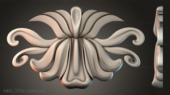 Symmetrycal onlays (NKS_3734) 3D models for cnc