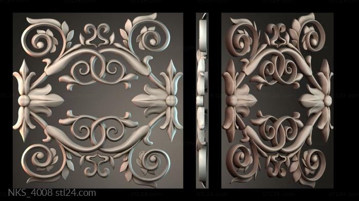 Symmetrycal onlays (NKS_4008) 3D models for cnc