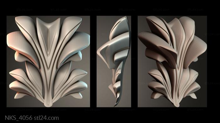 Symmetrycal onlays (NKS_4056) 3D models for cnc