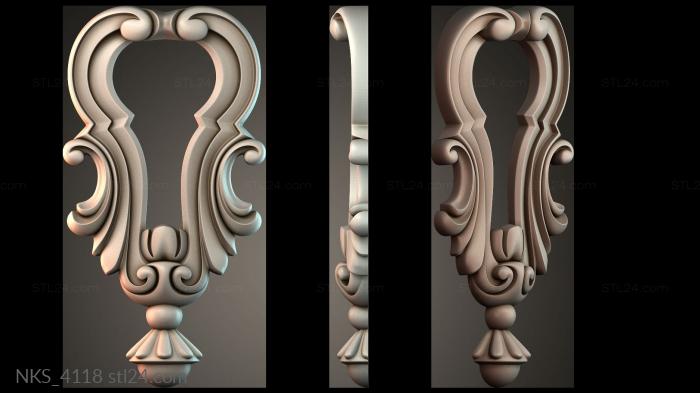 Symmetrycal onlays (NKS_4118) 3D models for cnc
