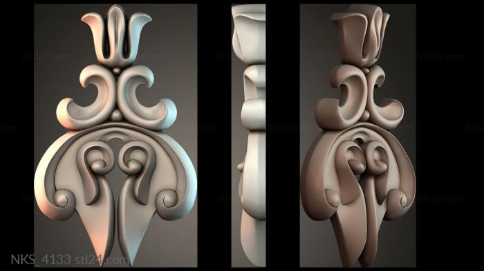 Symmetrycal onlays (NKS_4133) 3D models for cnc