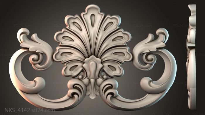 Symmetrycal onlays (NKS_4142) 3D models for cnc