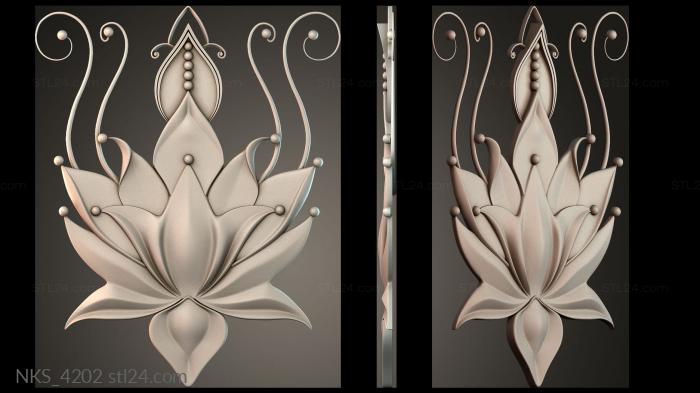 Symmetrycal onlays (NKS_4202) 3D models for cnc