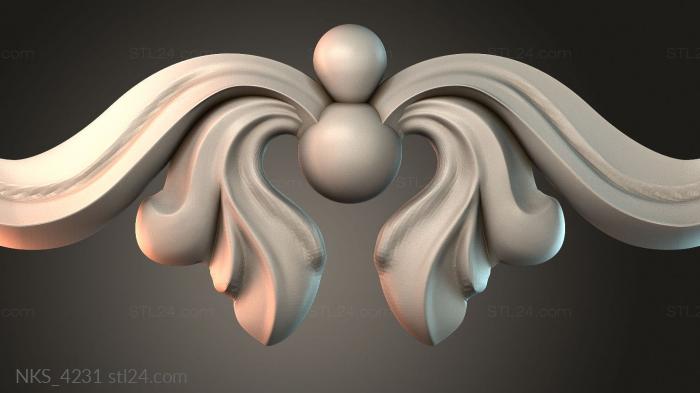 Symmetrycal onlays (NKS_4231) 3D models for cnc