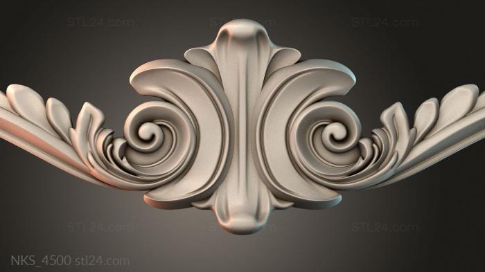 Symmetrycal onlays (NKS_4500) 3D models for cnc