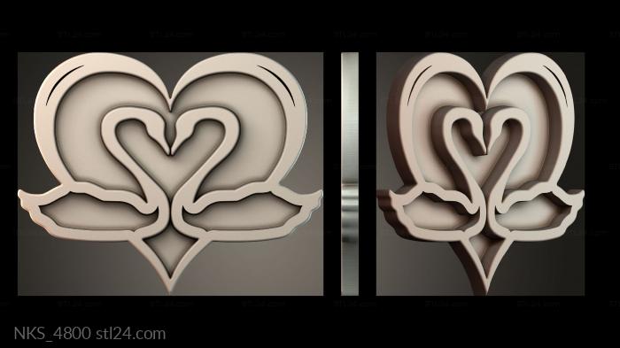 Symmetrycal onlays (NKS_4800) 3D models for cnc