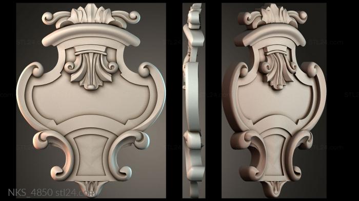 Symmetrycal onlays (NKS_4850) 3D models for cnc