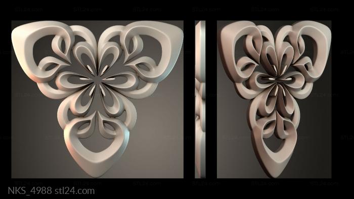 Symmetrycal onlays (NKS_4988) 3D models for cnc