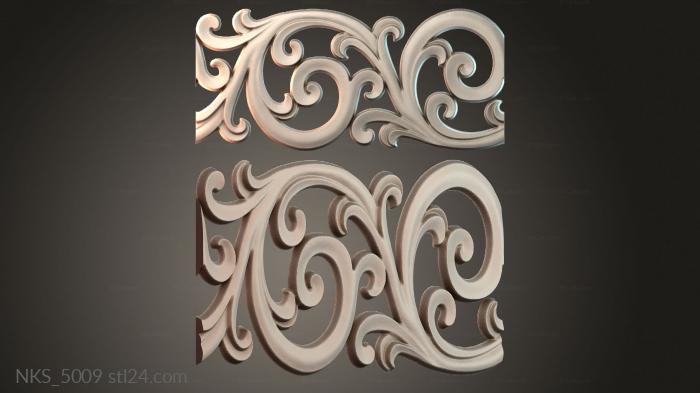 Symmetrycal onlays (NKS_5009) 3D models for cnc