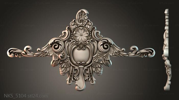 Symmetrycal onlays (NKS_5104) 3D models for cnc