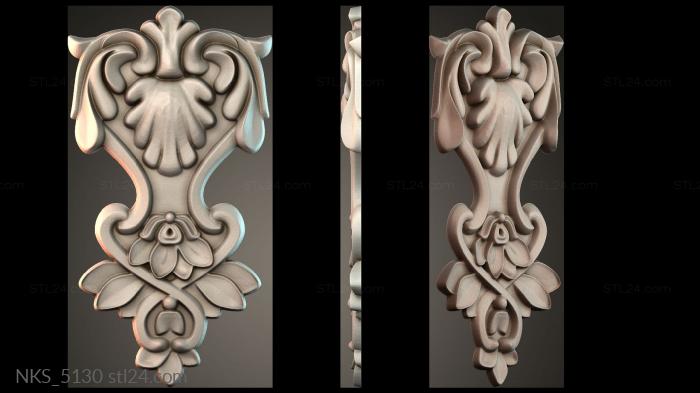 Symmetrycal onlays (NKS_5130) 3D models for cnc