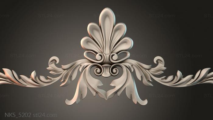 Symmetrycal onlays (NKS_5202) 3D models for cnc