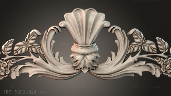 Symmetrycal onlays (NKS_5203) 3D models for cnc