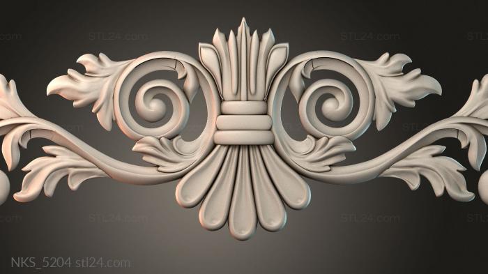 Symmetrycal onlays (NKS_5204) 3D models for cnc