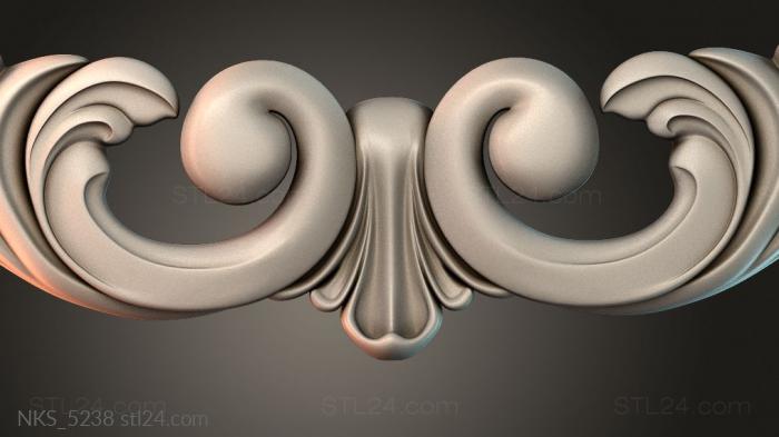 Symmetrycal onlays (NKS_5238) 3D models for cnc