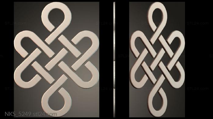 Symmetrycal onlays (NKS_5249) 3D models for cnc