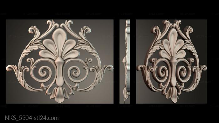 Symmetrycal onlays (NKS_5304) 3D models for cnc