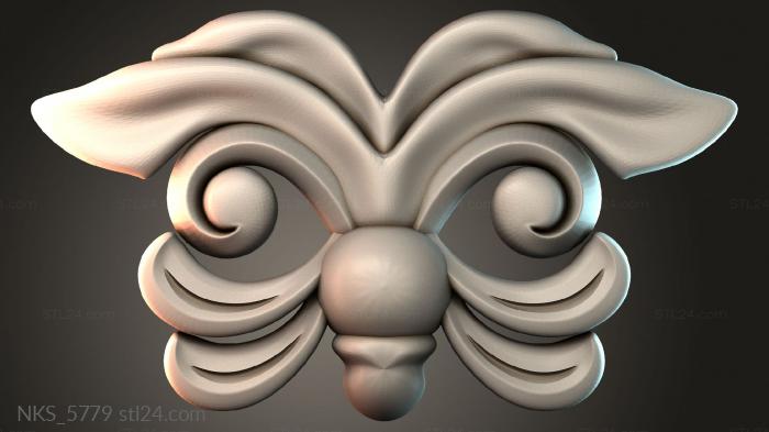 Symmetrycal onlays (NKS_5779) 3D models for cnc