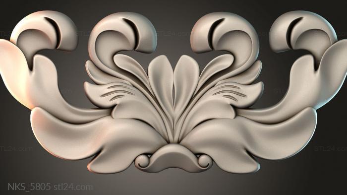 Symmetrycal onlays (NKS_5805) 3D models for cnc