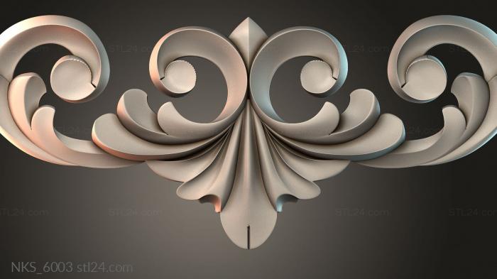 Symmetrycal onlays (NKS_6003) 3D models for cnc