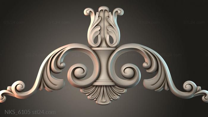 Symmetrycal onlays (NKS_6105) 3D models for cnc