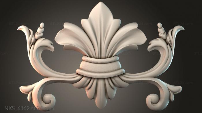 Symmetrycal onlays (NKS_6162) 3D models for cnc