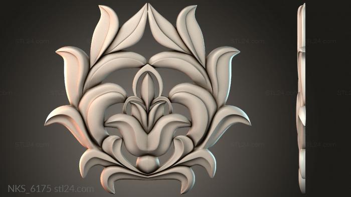 Symmetrycal onlays (NKS_6175) 3D models for cnc