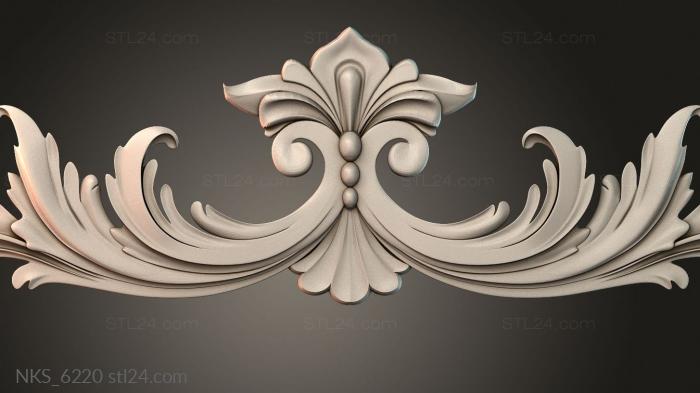 Symmetrycal onlays (NKS_6220) 3D models for cnc
