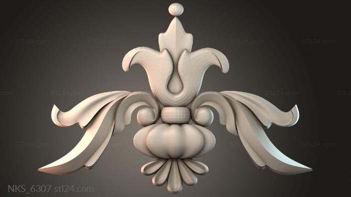 Symmetrycal onlays (NKS_6307) 3D models for cnc