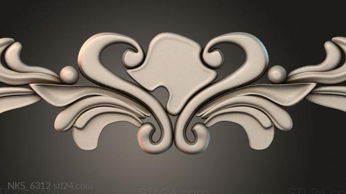 Symmetrycal onlays (NKS_6312) 3D models for cnc