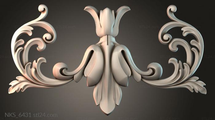 Symmetrycal onlays (NKS_6431) 3D models for cnc