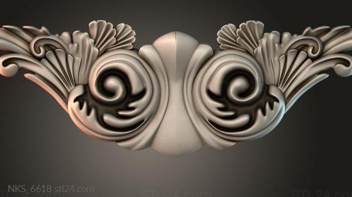 Symmetrycal onlays (NKS_6618) 3D models for cnc