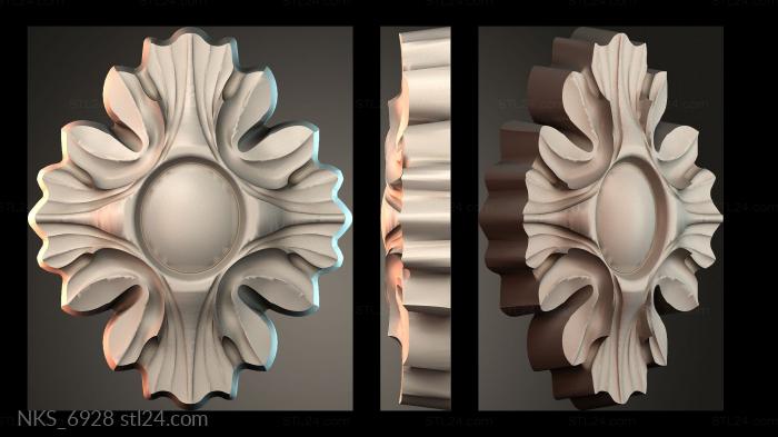 Symmetrycal onlays (NKS_6928) 3D models for cnc
