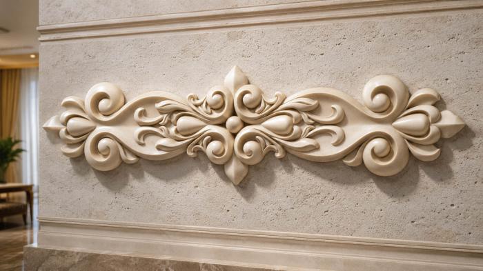 Onlays (Symmetrical overlay with heart-shaped elements and baroque scrolls, NK_0492) 3D models for cnc