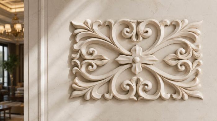 Onlays (Symmetrical floral ornament with a four-petal flower, NK_0497) 3D models for cnc