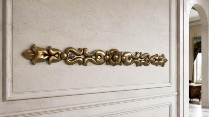 Onlays (Ornament with a central flower and rhythmic ligature, NK_0509) 3D models for cnc