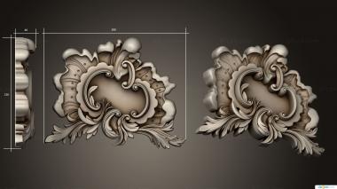 Onlays (Carved center trim, NK_0847) 3D models for cnc