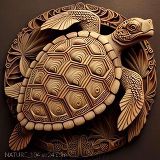 Nature and animals (st Advaita turtle famous animal 4, NATURE_104) 3D models for cnc