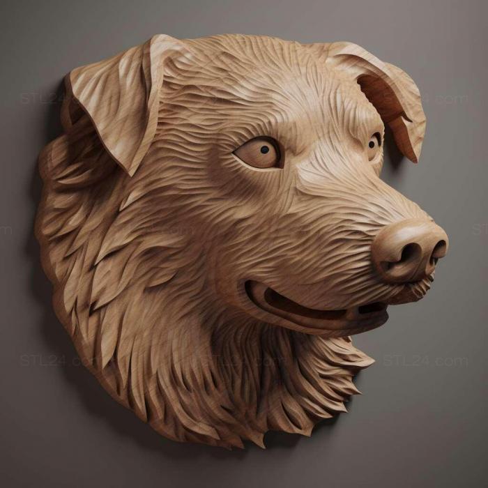 Nature and animals (st Lancashire Healer dog 1, NATURE_109) 3D models for cnc