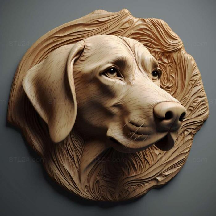 Nature and animals (Alan dog breed dog 1, NATURE_1093) 3D models for cnc