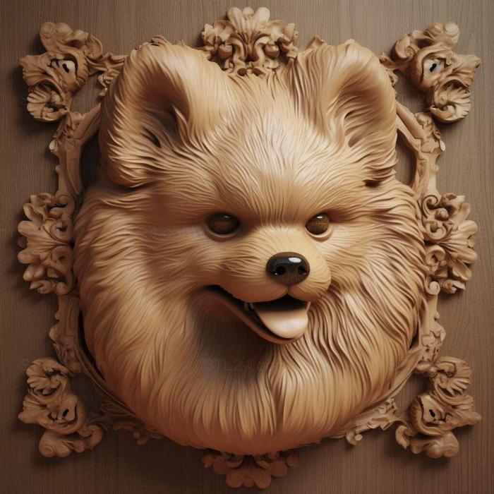 Nature and animals (st Pomeranian dog 4, NATURE_1108) 3D models for cnc