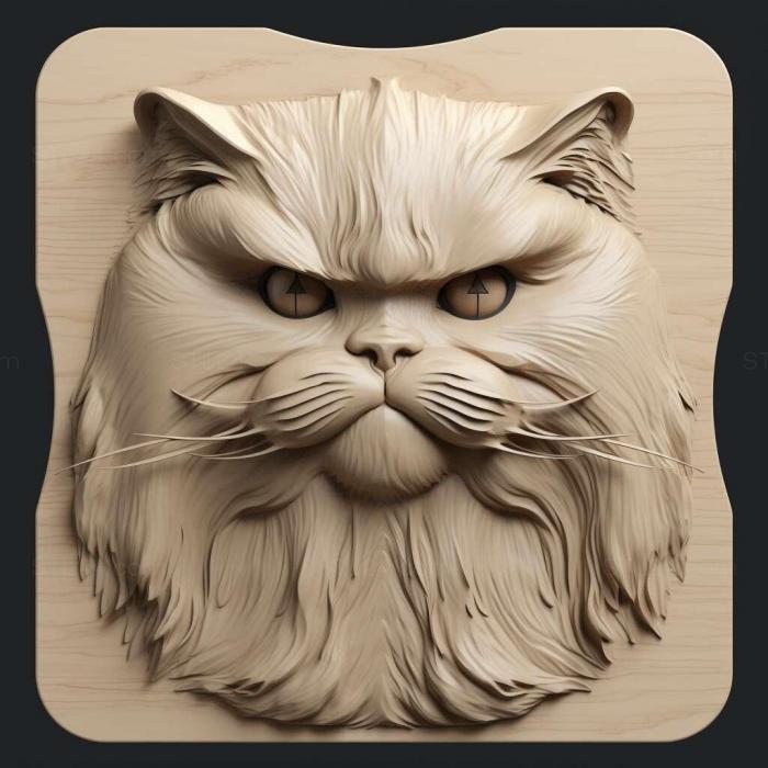 Nature and animals (st Himalayan cat 2, NATURE_1130) 3D models for cnc