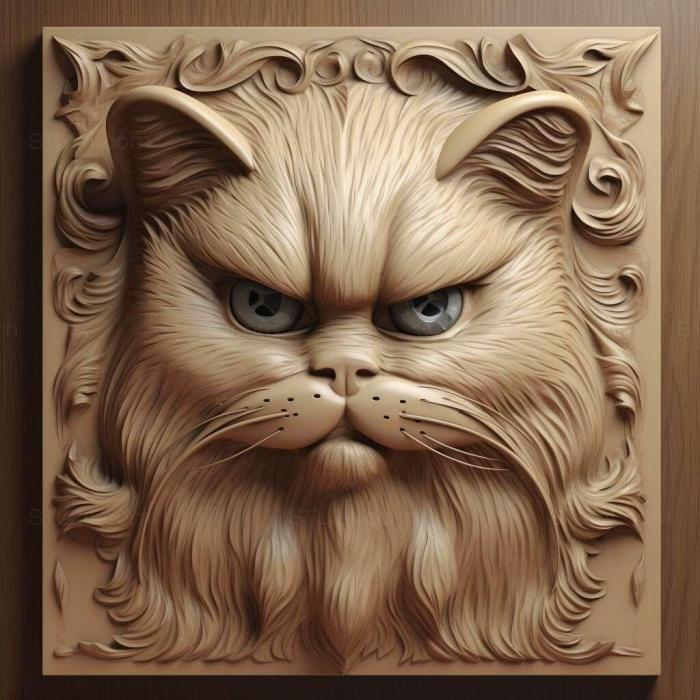 Nature and animals (st Himalayan cat 4, NATURE_1132) 3D models for cnc