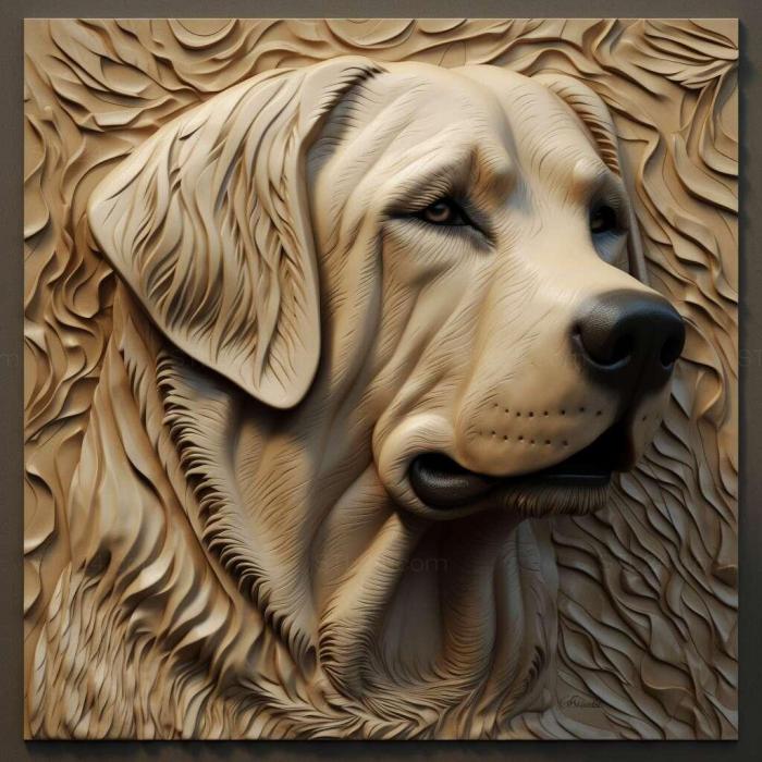 Nature and animals (st Anatolian Shepherd dog 3, NATURE_1215) 3D models for cnc