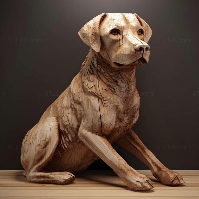 Nature and animals (Can de palleiro dog 4, NATURE_1220) 3D models for cnc