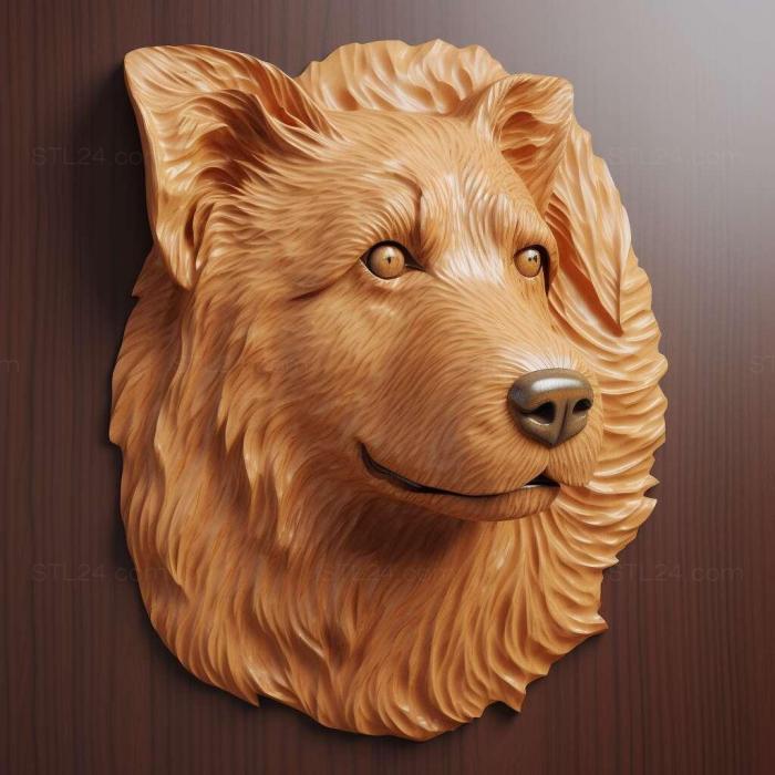 Nature and animals (Kai dog breed dog 2, NATURE_1234) 3D models for cnc