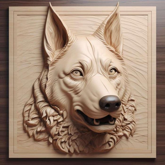 Nature and animals (Kai dog breed dog 3, NATURE_1235) 3D models for cnc