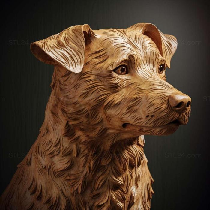Nature and animals (Briar dog breed dog 3, NATURE_1251) 3D models for cnc
