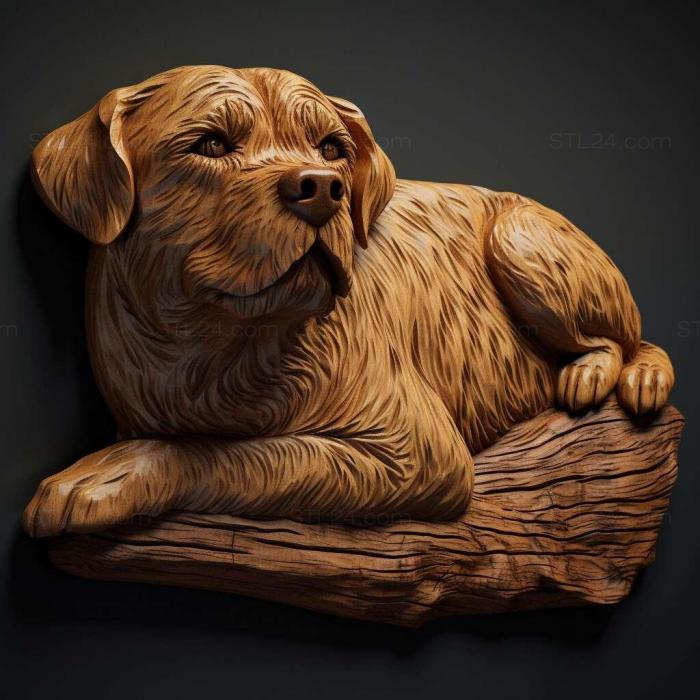 Nature and animals (Briar dog breed dog 4, NATURE_1252) 3D models for cnc